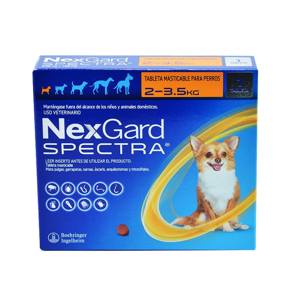NexGard Spectra para Perros de 2 a 3.5 kg