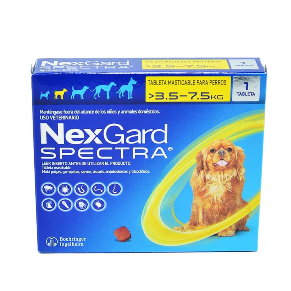 NexGard Spectra para Perros de 3.5 a 7.5 kg