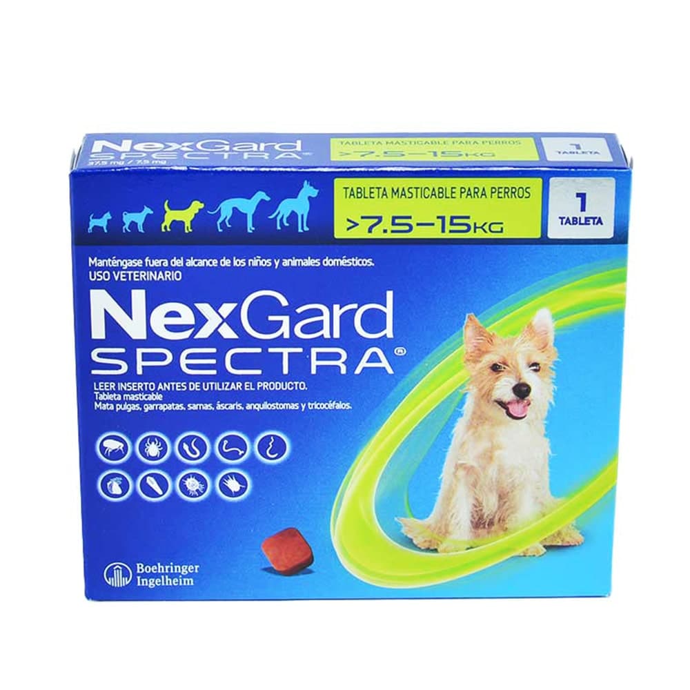 NexGard Spectra para Perros de 7.5 a 15 kg