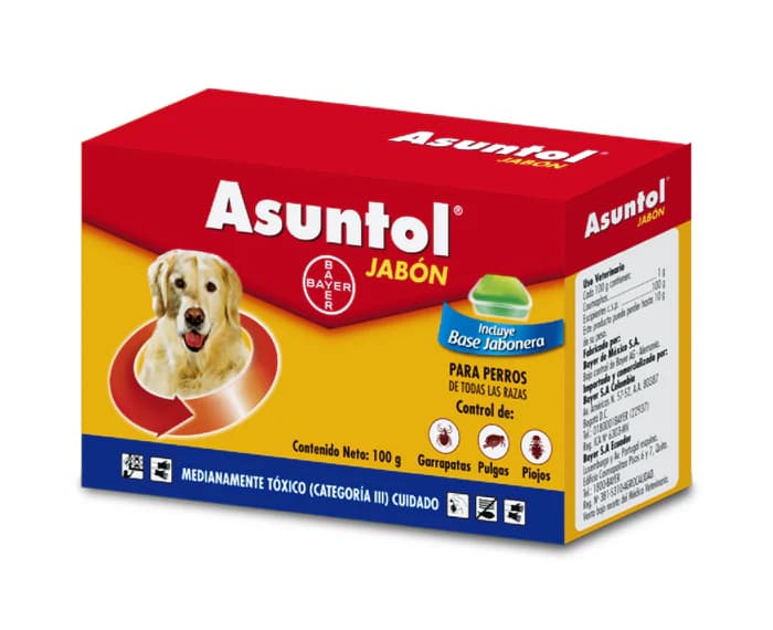 Asuntol Herbal Jabón Antipulgas y Garrapatas para Perros